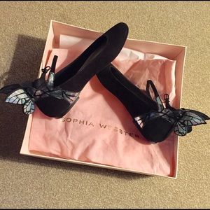 Sophia Webster Chiara suede ballet flats